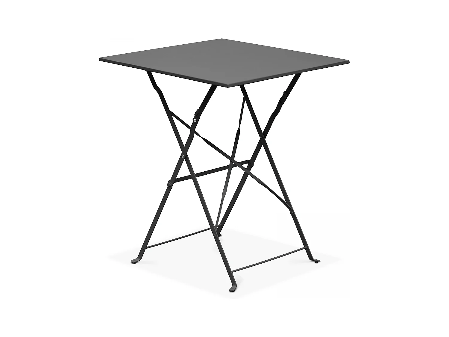 Opvouwbare bistro tuin tafel van grijs staal