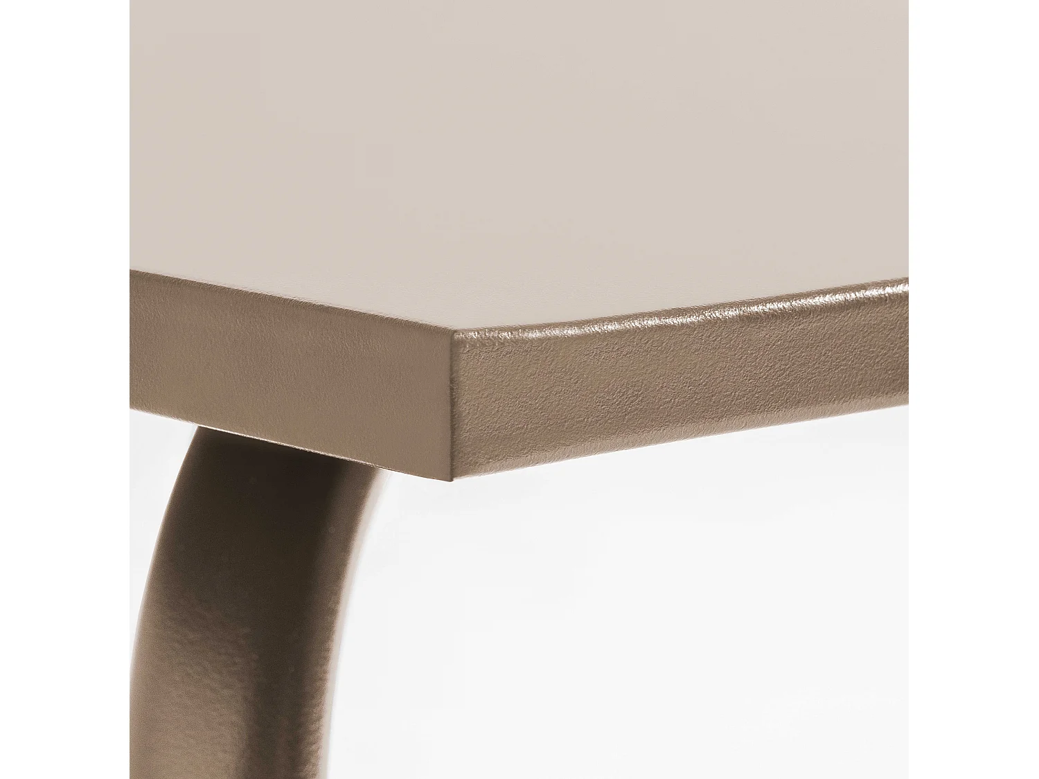 Table de jardin en acier taupe - Palavas