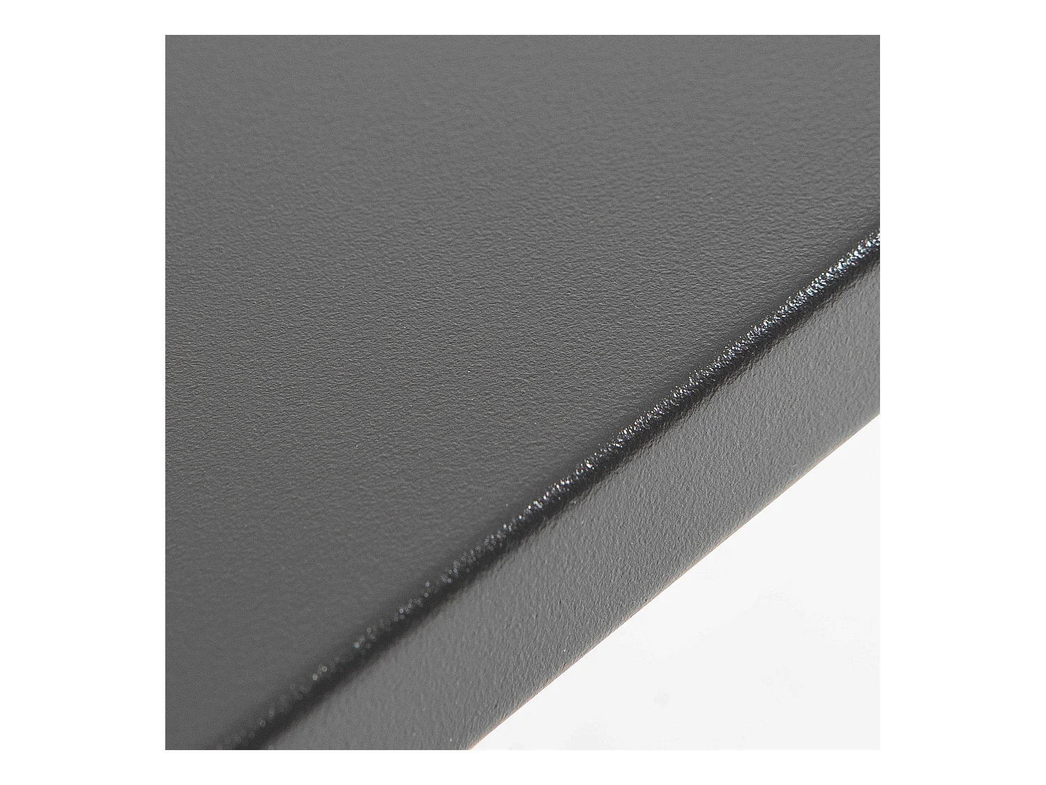Table haute de jardin en acier noir mat
