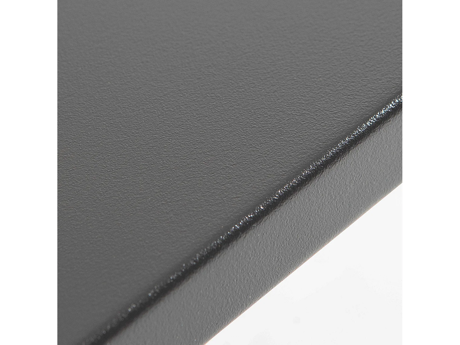 Table haute de jardin en acier noir mat