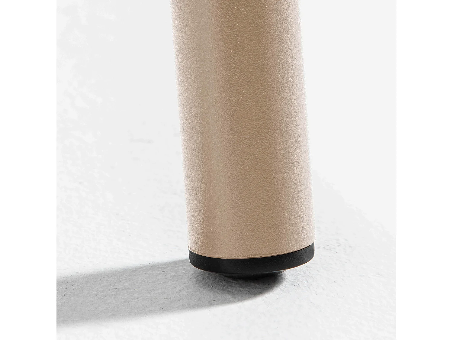 Table haute de jardin en métal taupe 120 cm - Palavas