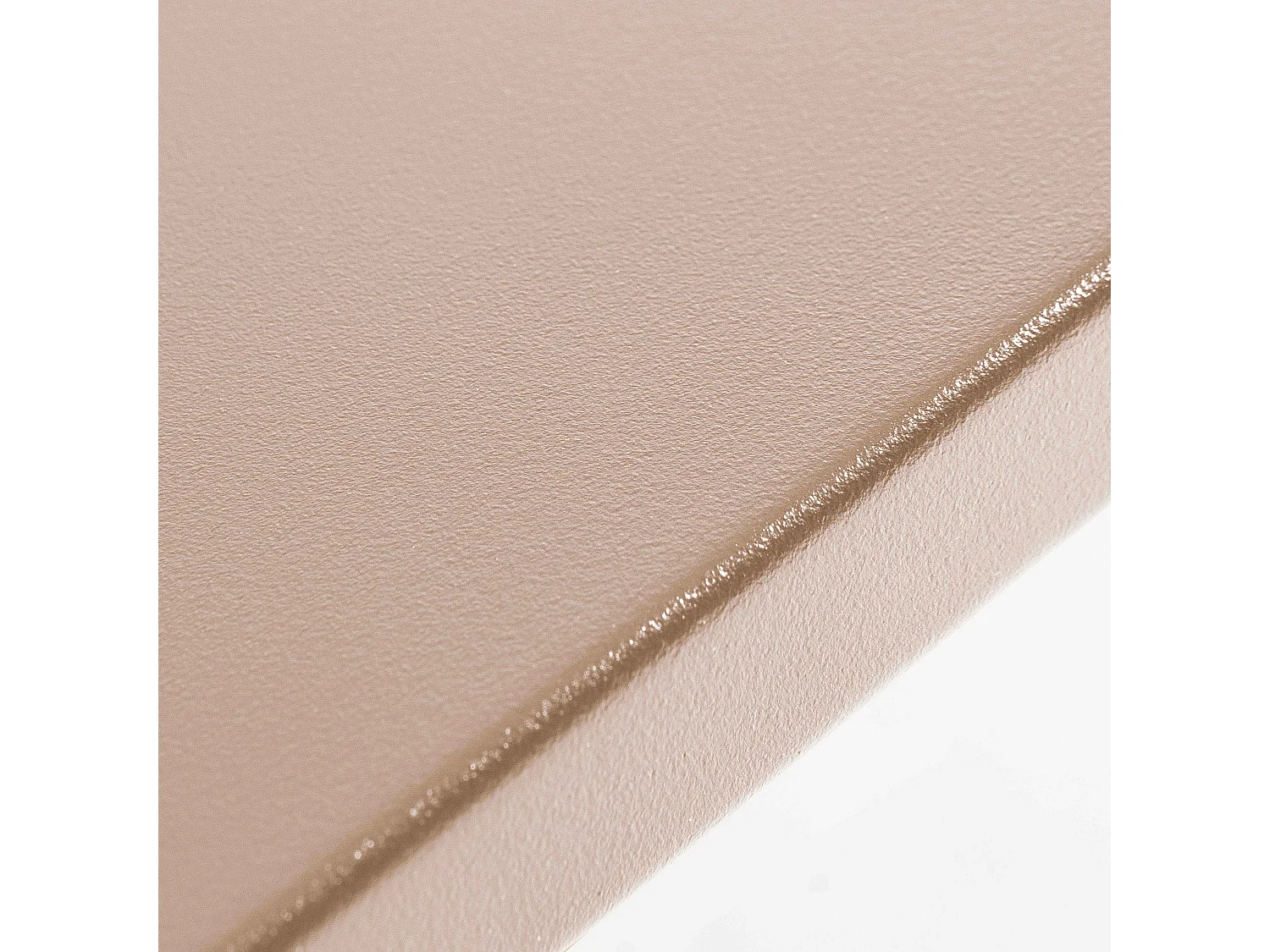 Table haute de jardin en métal taupe 120 cm - Palavas