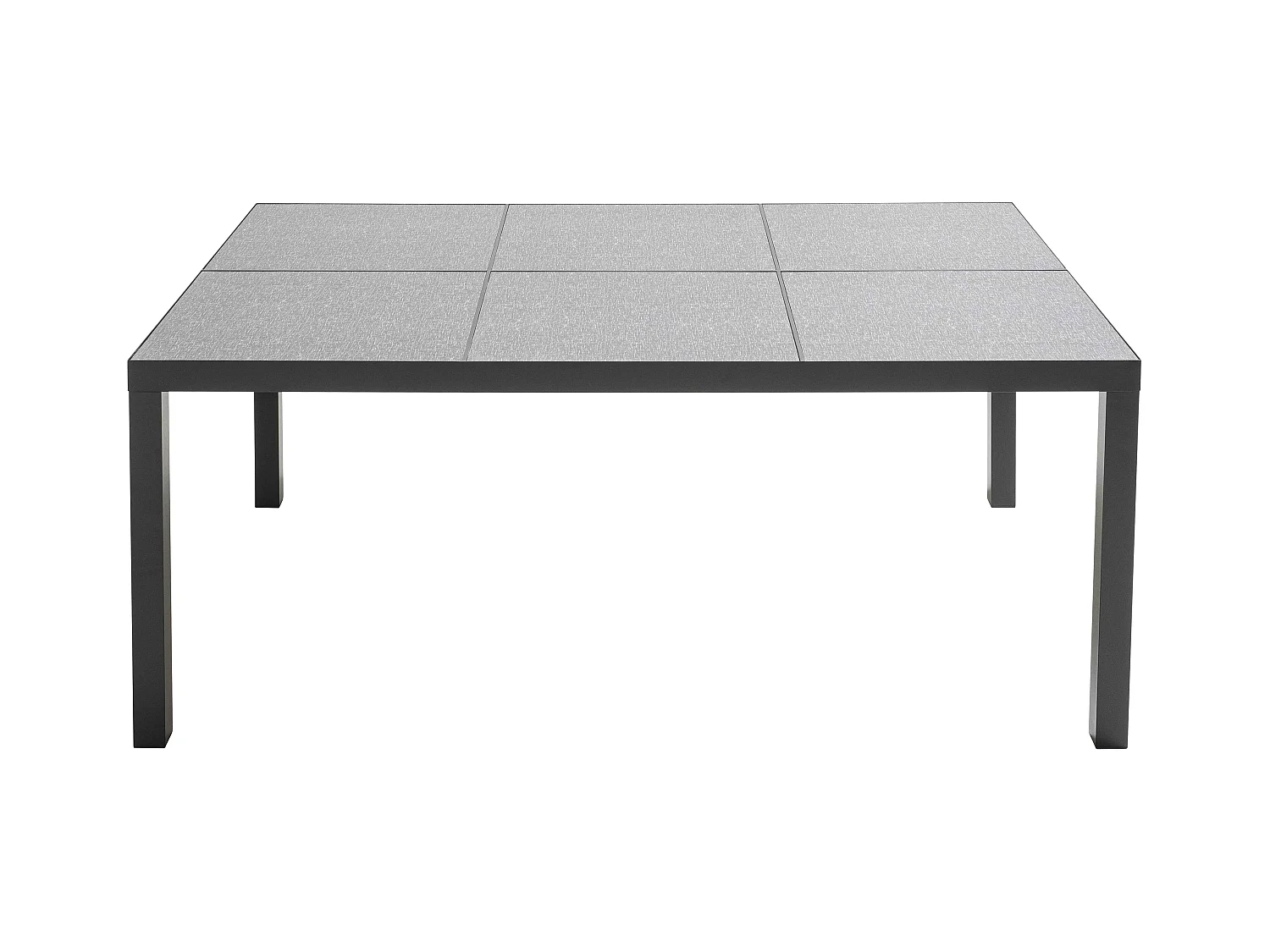 Tuintafel voor 10 personen van met grijze keramische tegels