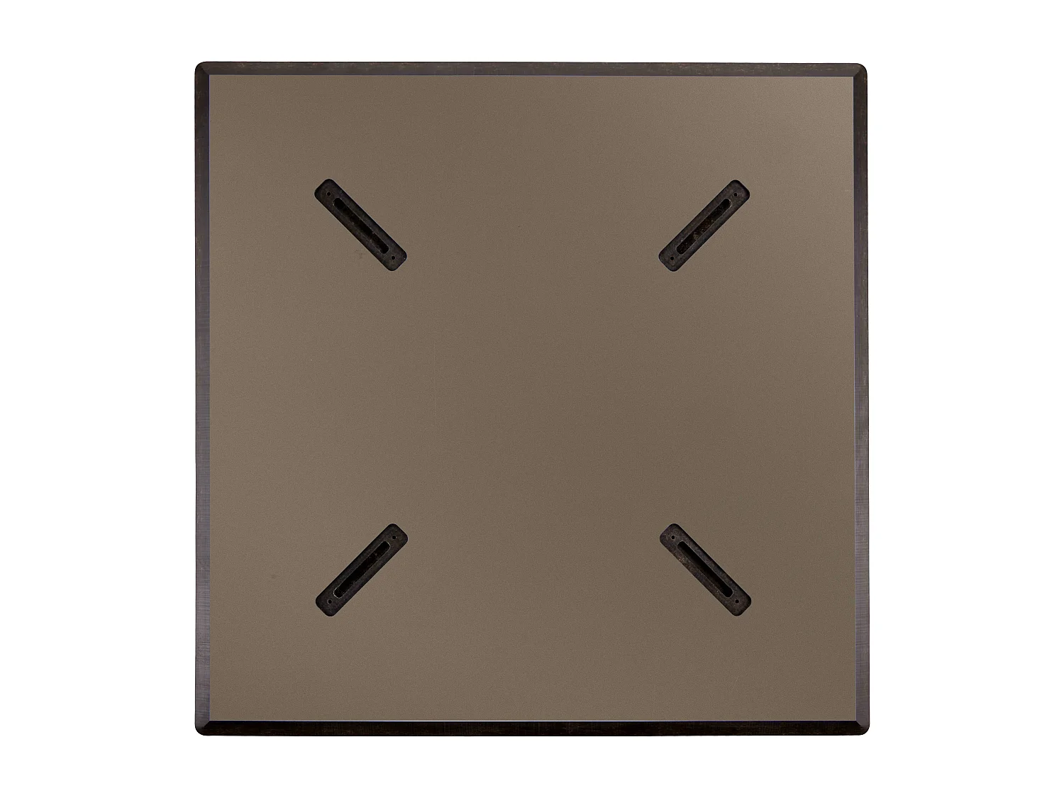 Set hoge laminaat tafel in taupe en 2 hoge grijze stoelen