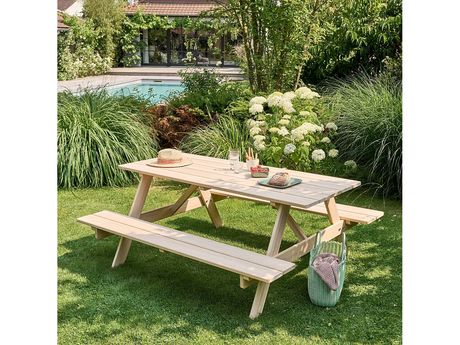 Table de pique nique en bois FSC