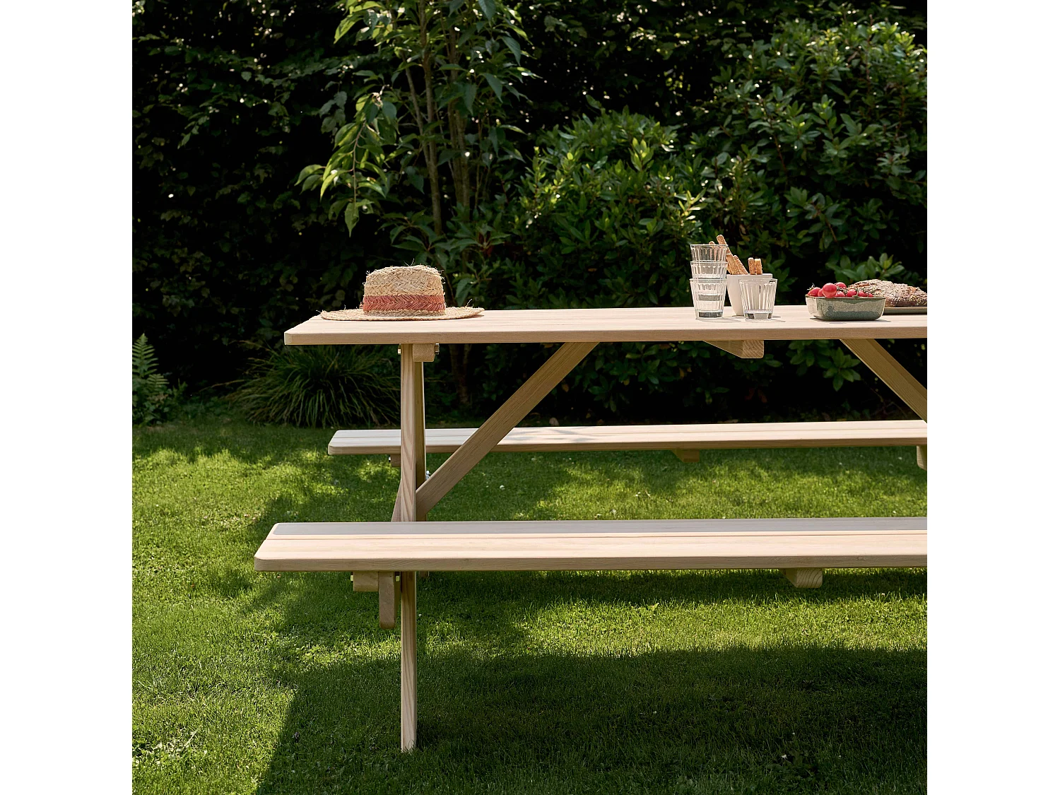 Table de pique nique en bois FSC