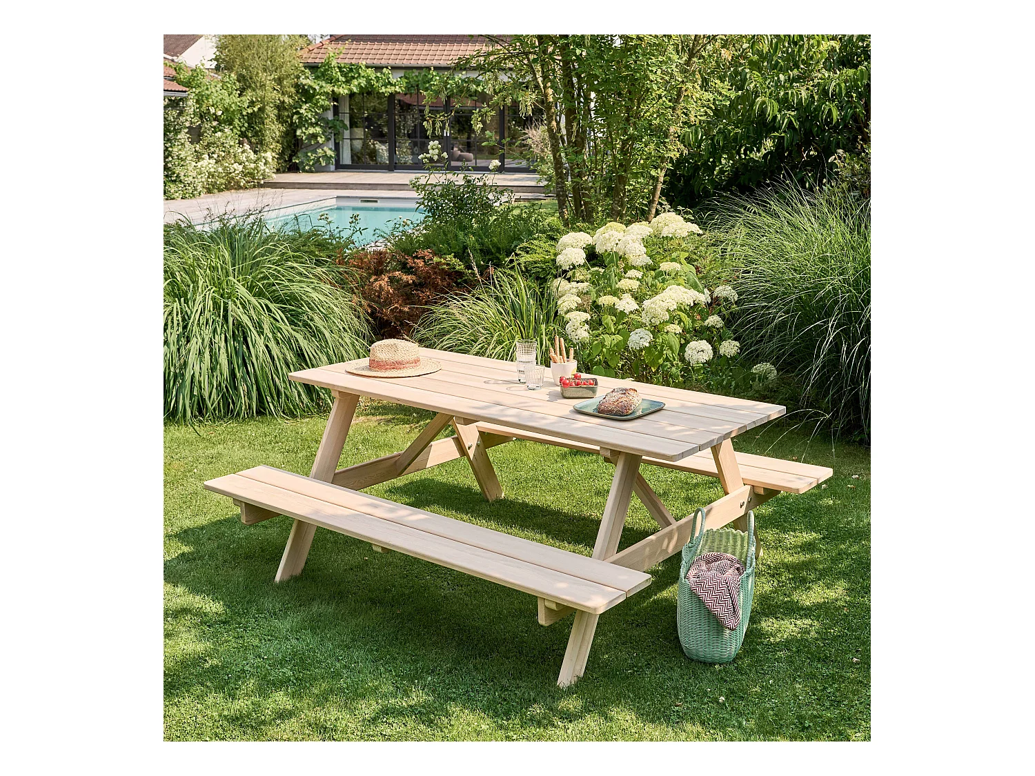 Table de pique nique en bois FSC