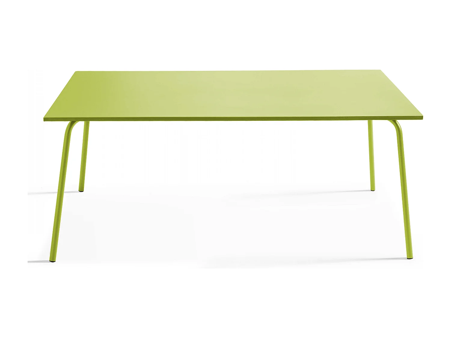 Ensemble table de jardin et 8 chaises bistrot en acier vert - Palavas