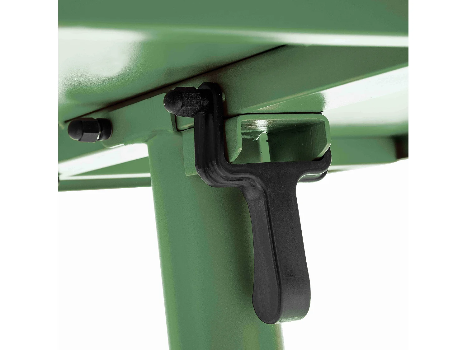 Ensemble table de jardin carrée et 2 fauteuils métal vert cactus  - Palavas