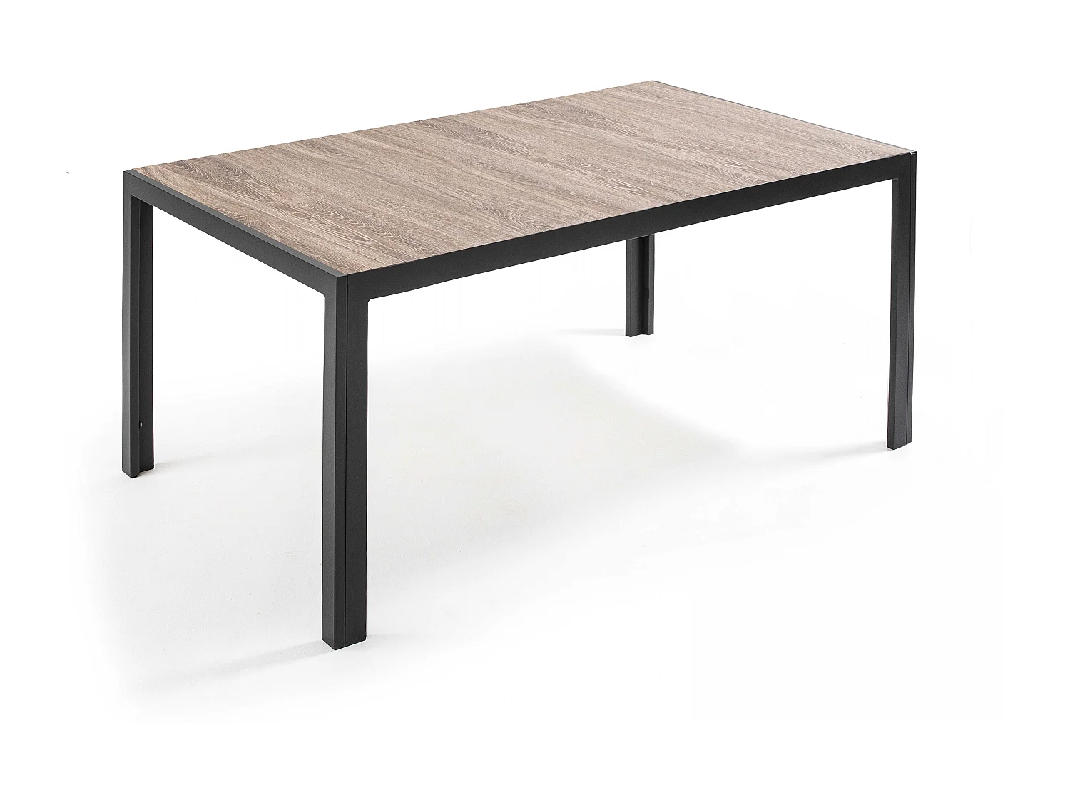 Salon de jardin 8 places en aluminium et céramique marron - Tivoli