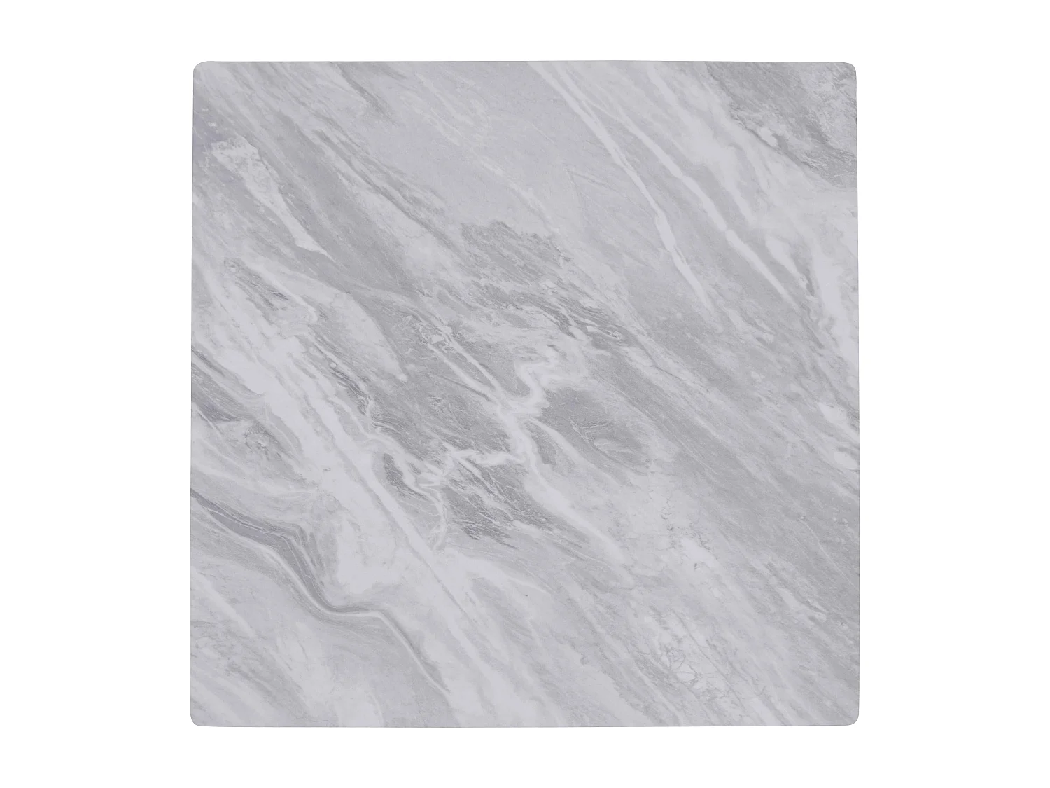 Ensemble table haute stratifié marbre et 2 chaises hautes gris