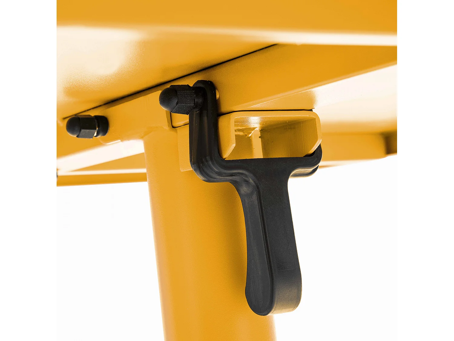 Ensemble table carrée de jardin inclinable et 2 chaises jaune - Palavas