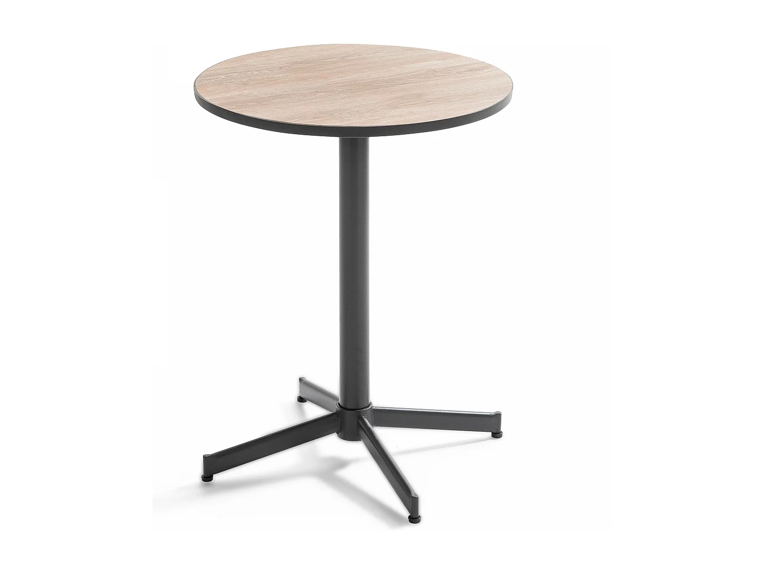 Ensemble de terrasse table ronde bois et 4 chaises  - Tivoli