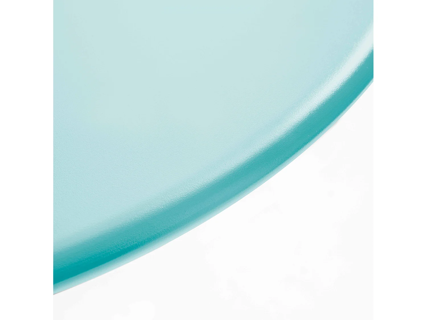 Ensemble table de jardin et 2 fauteuils métal turquoise - Palavas