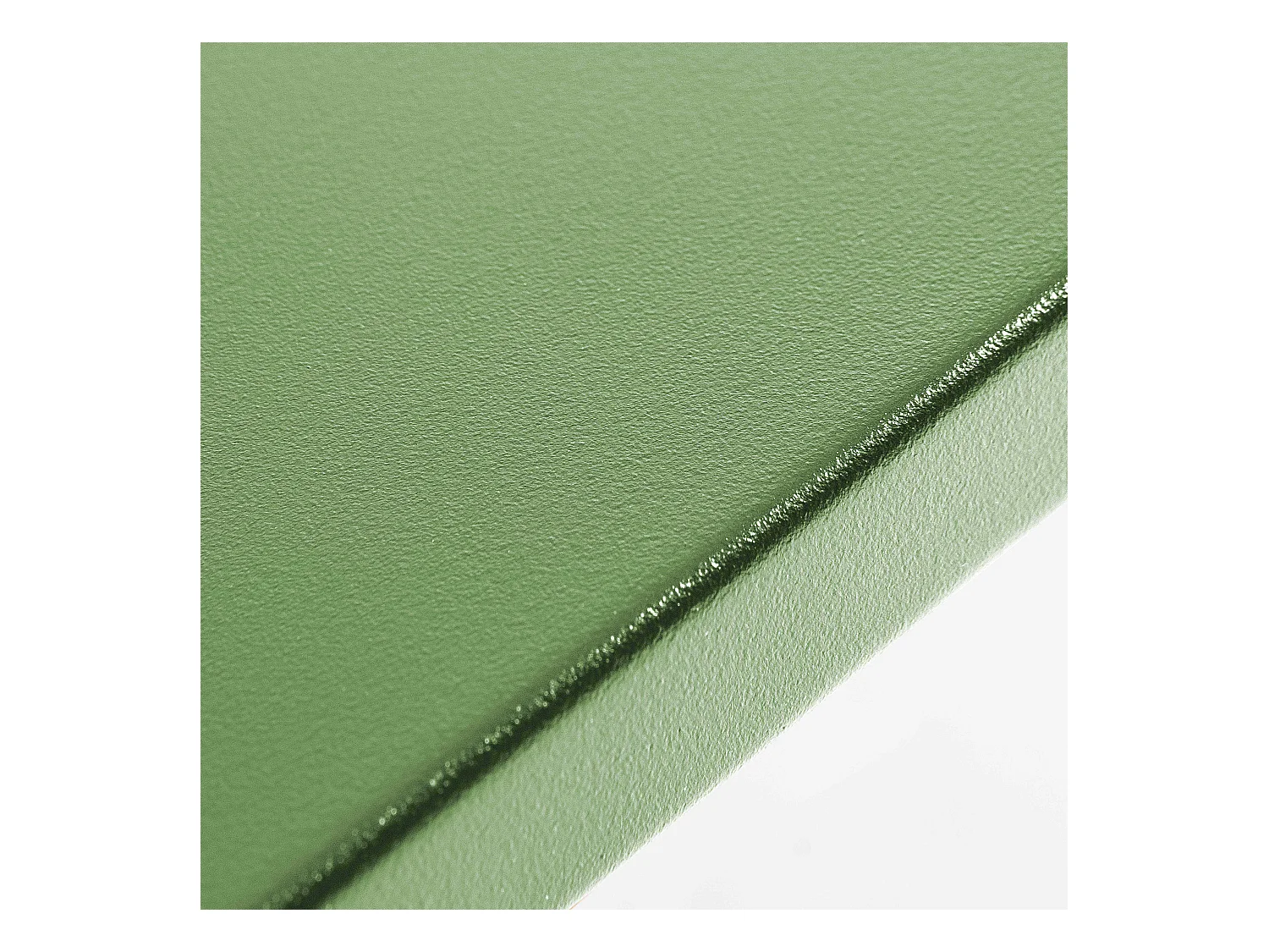 Set van een vierkante tuin tafel en 8 fauteuils in cactusgroen metaal