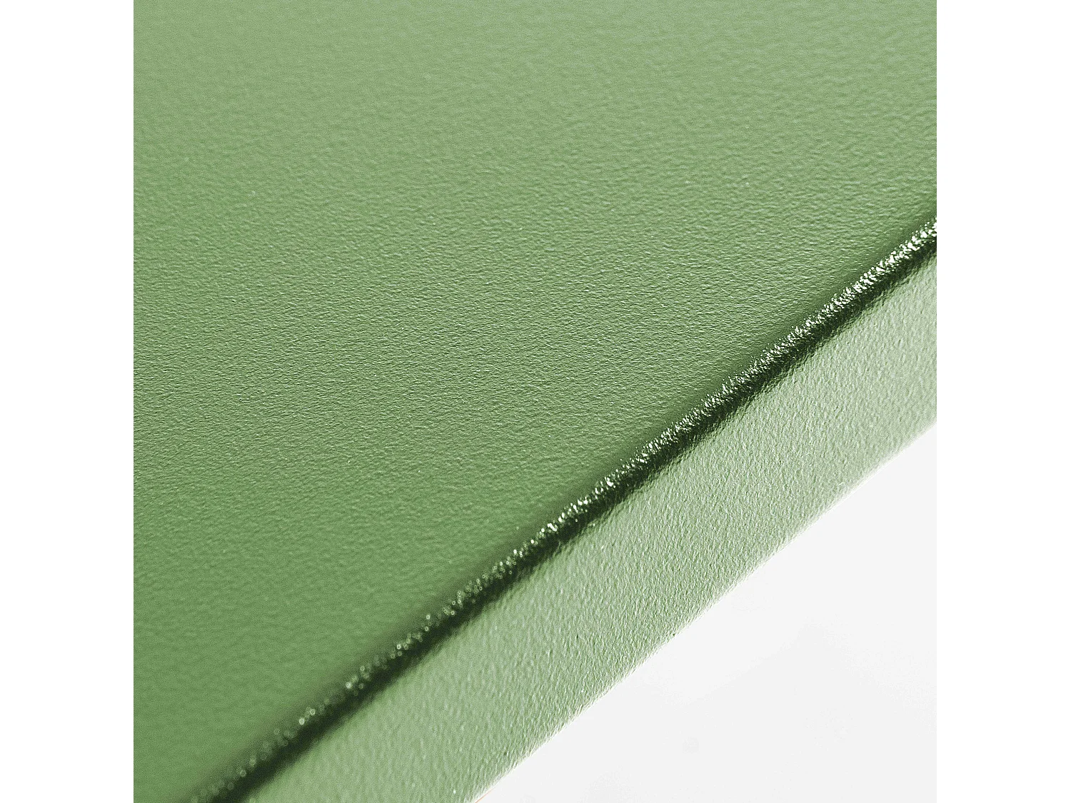 Set van een vierkante tuin tafel en 8 fauteuils in cactusgroen metaal