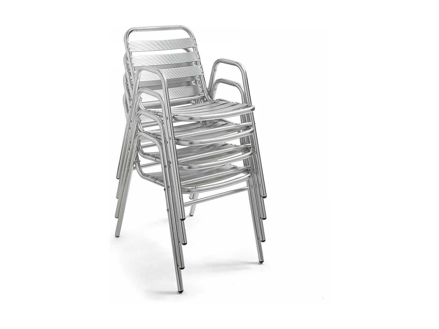 Tuintafel bistro vierkant en 2 fauteuils