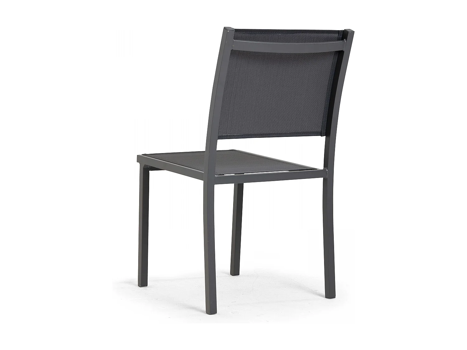 Salon de jardin 8 places table extensible en aluminium gris