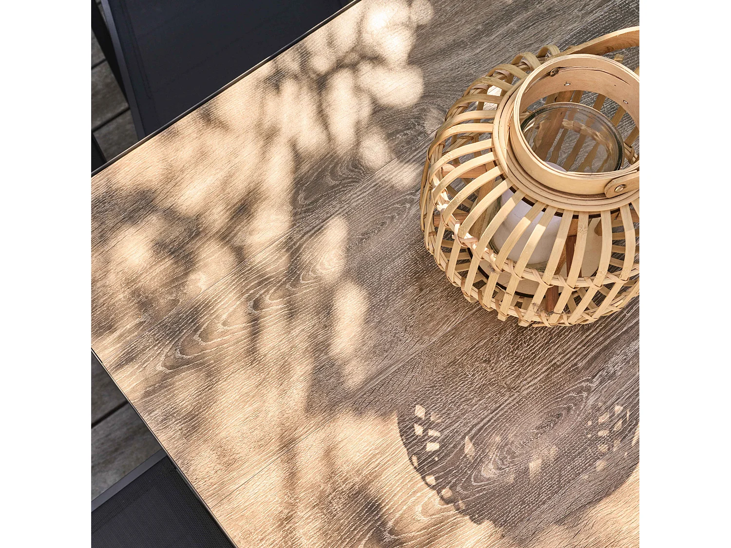 Table de jardin 8 chaises et 2 fauteuils en aluminium et céramique - Tivoli