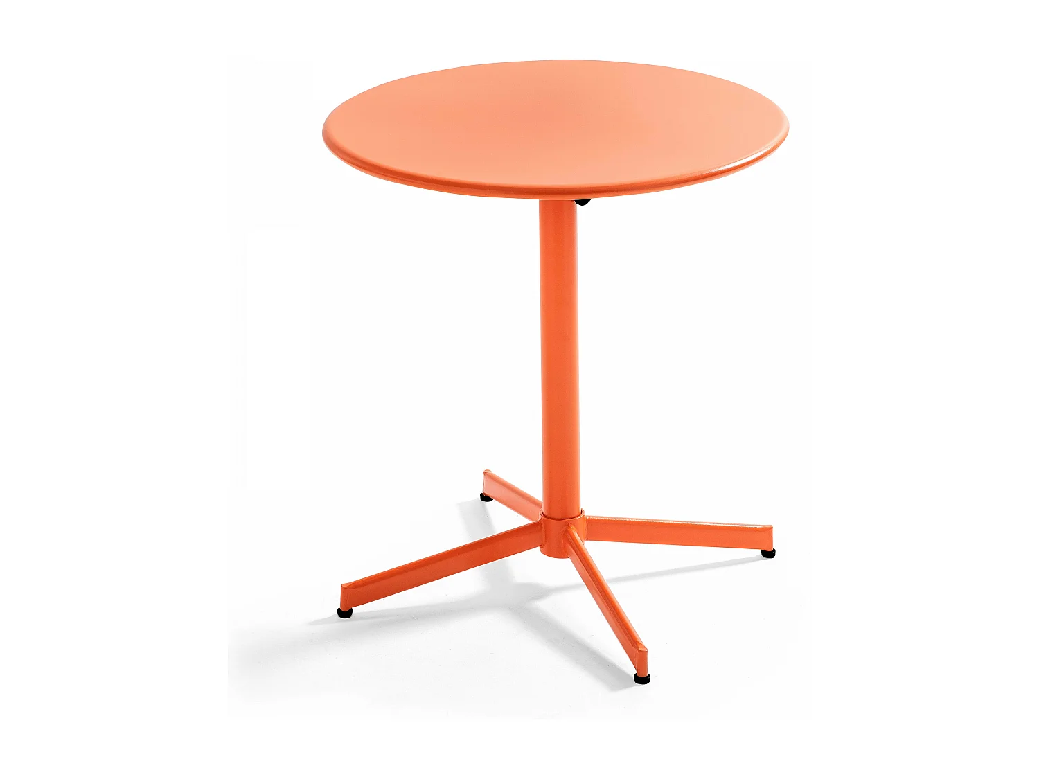 Ensemble table de jardin et 2 fauteuils métal orange - Palavas