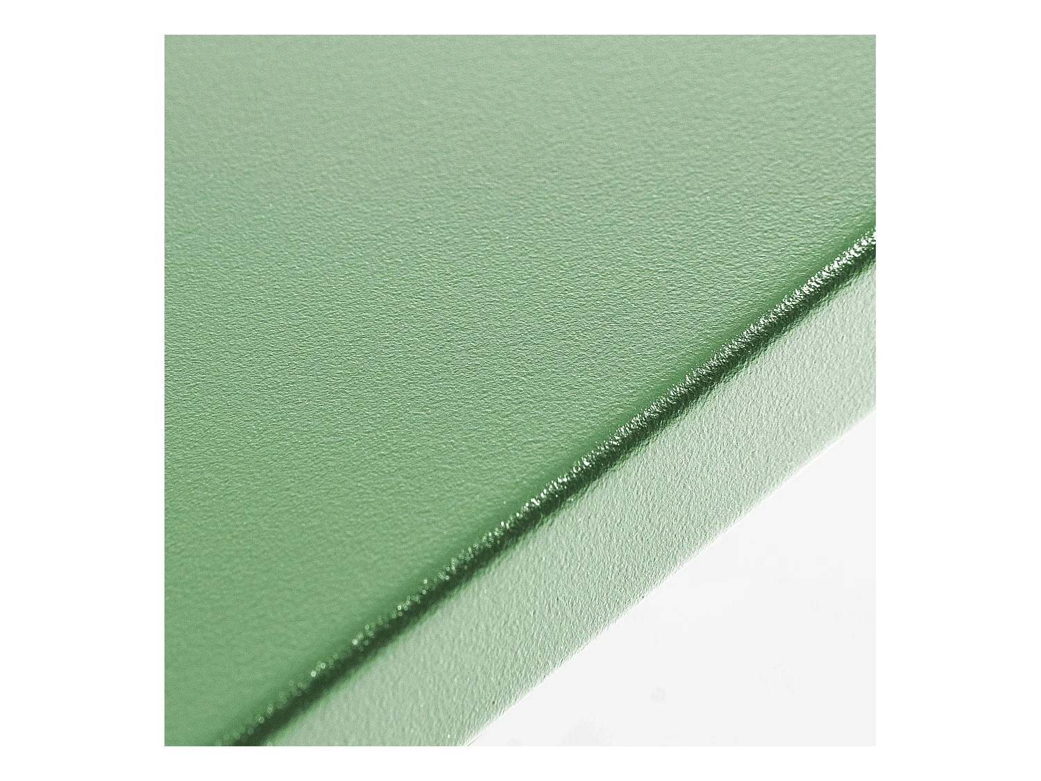 Ensemble table de jardin carrée et 2 fauteuils acier vert cactus - Palavas