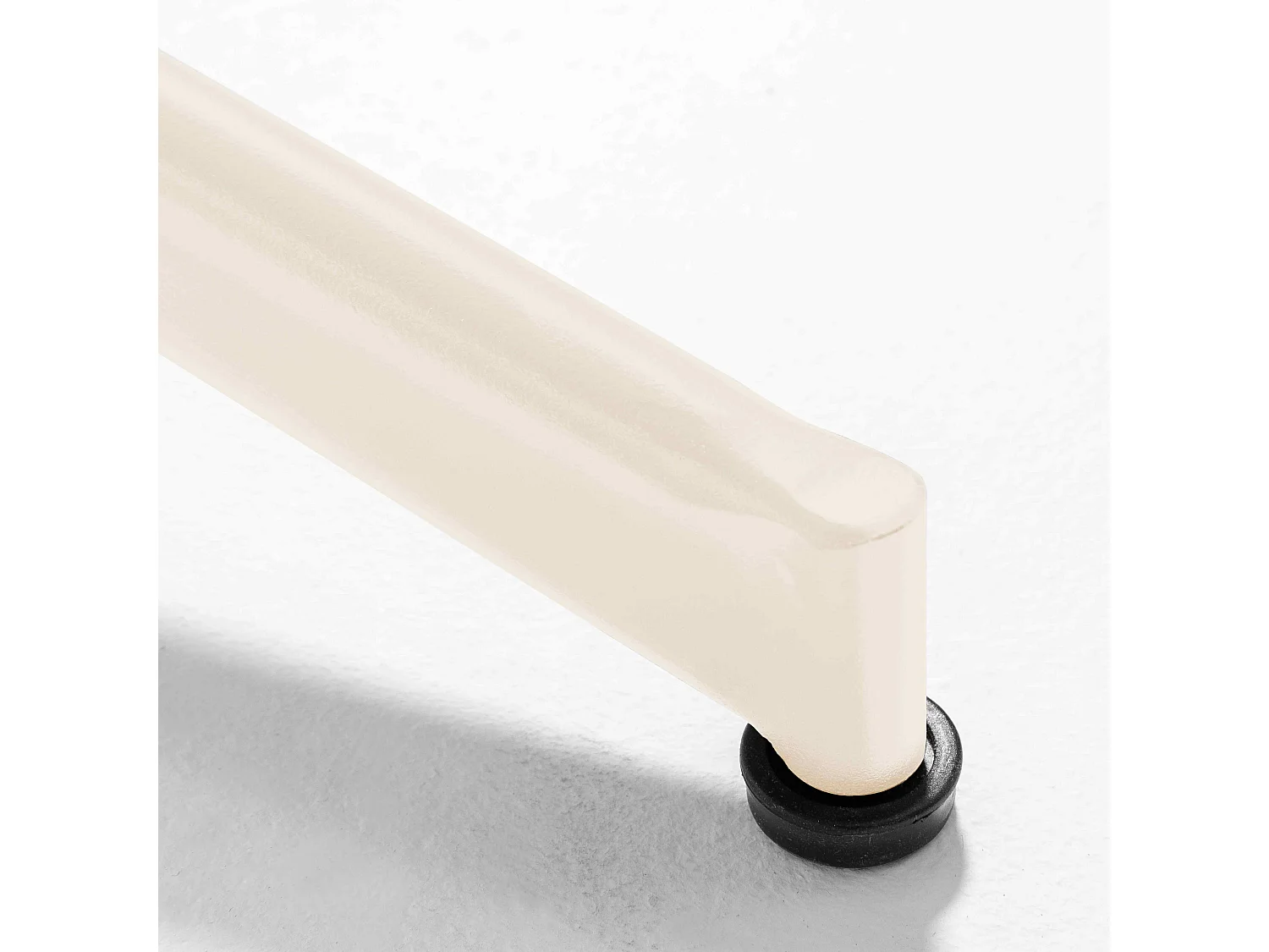 Ensemble table de jardin carrée et 2 chaises métal ivoire - Palavas