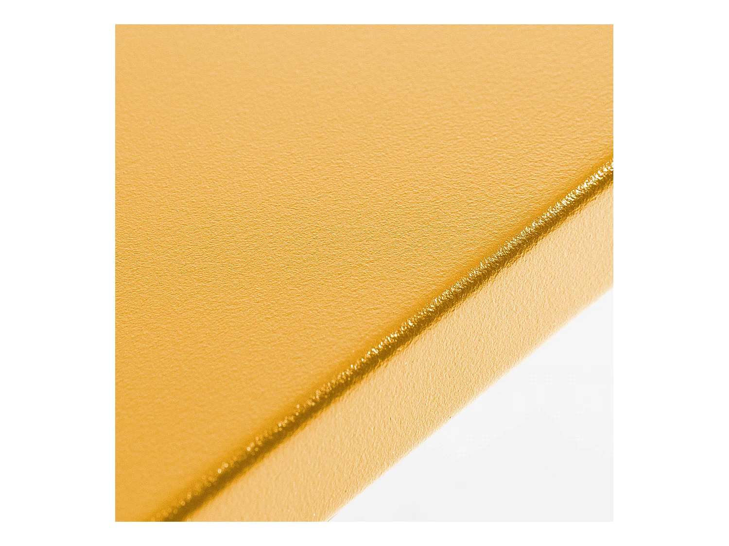 Ensemble table de jardin carrée et 2 chaises acier jaune - Palavas