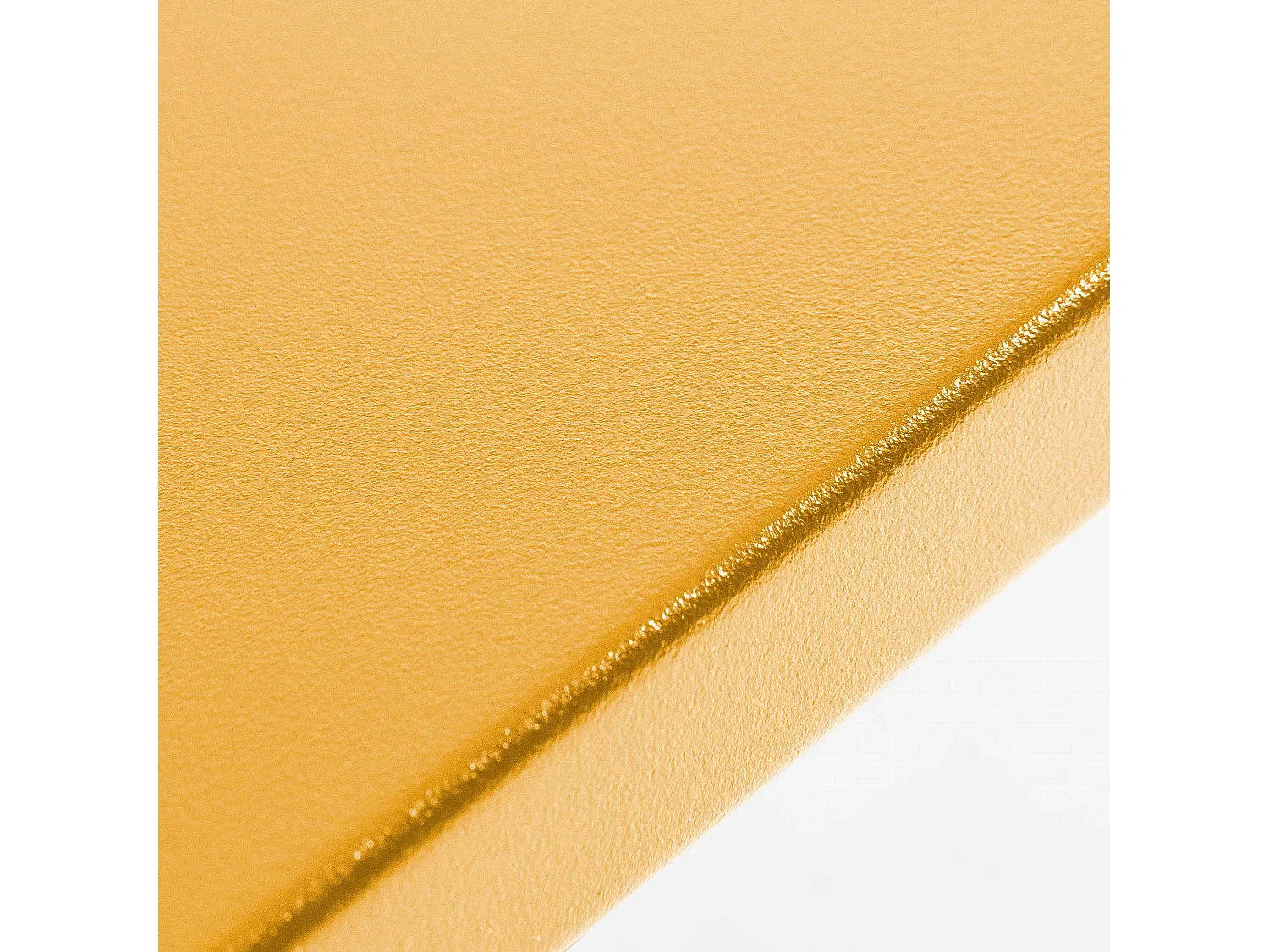 Ensemble table de jardin carrée et 2 chaises acier jaune - Palavas