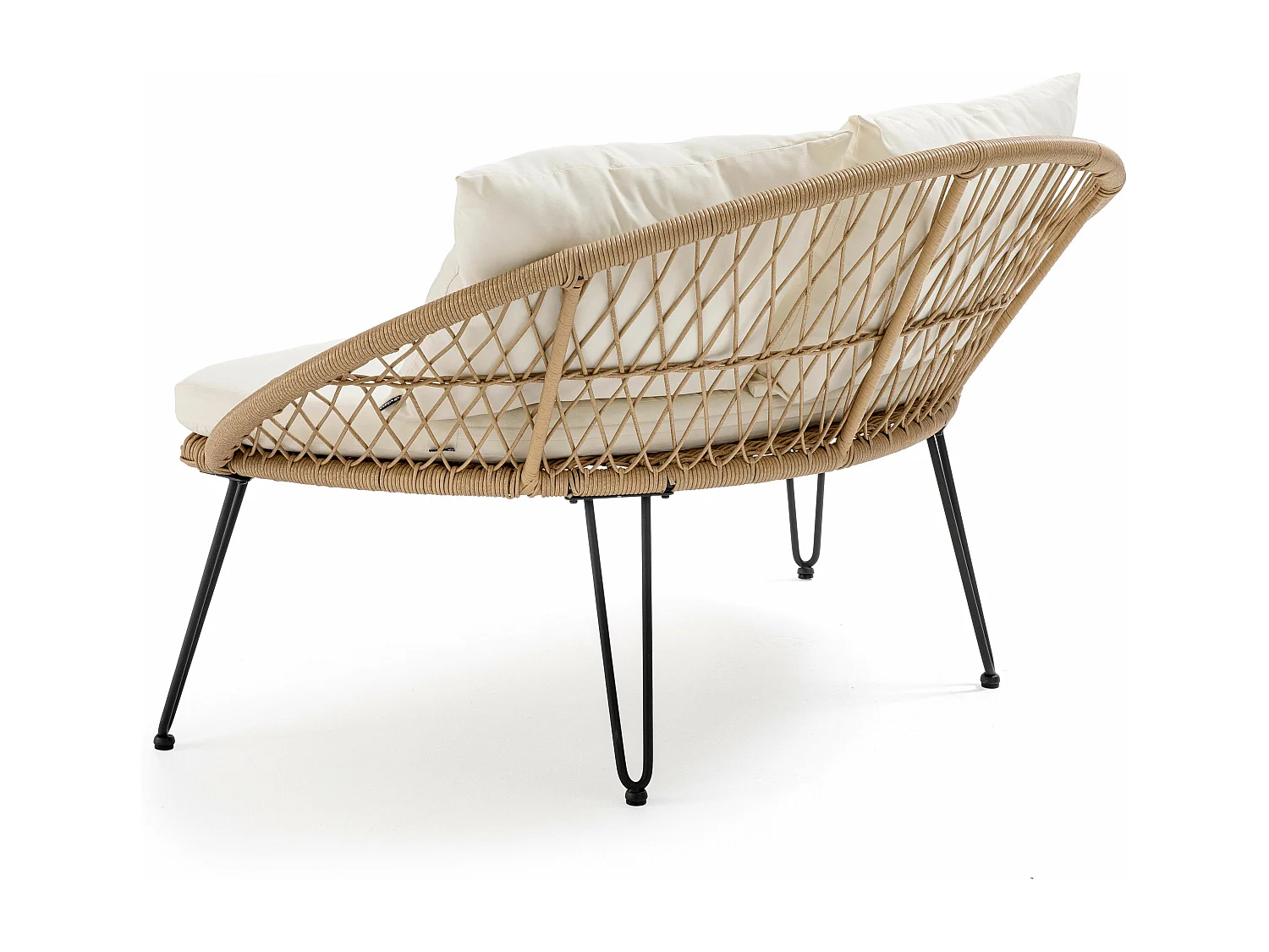 Canapé de jardin en résine tressée