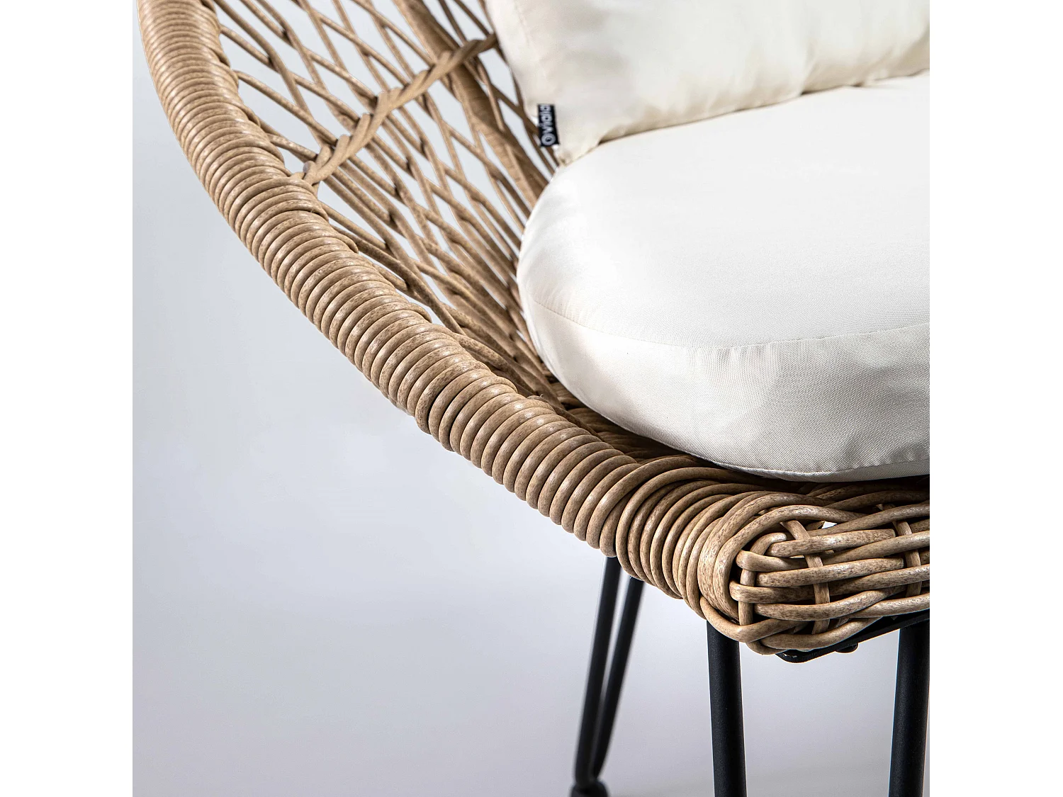 Canapé de jardin en résine tressée