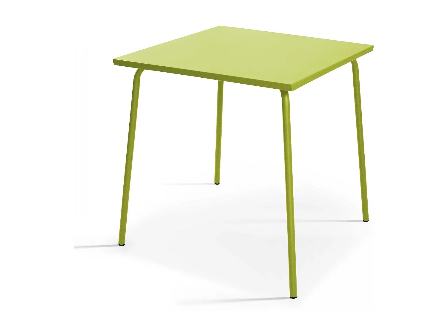 Ensemble table de jardin carrée et 2 chaises bistrot vert - Palavas