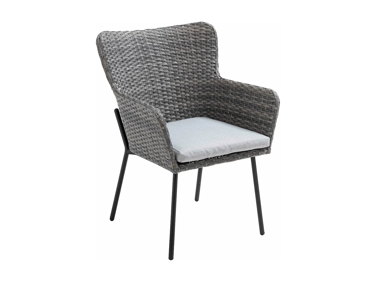 Ensemble table de terrasse et 6 chaises avec accoudoirs en résine - Palavas