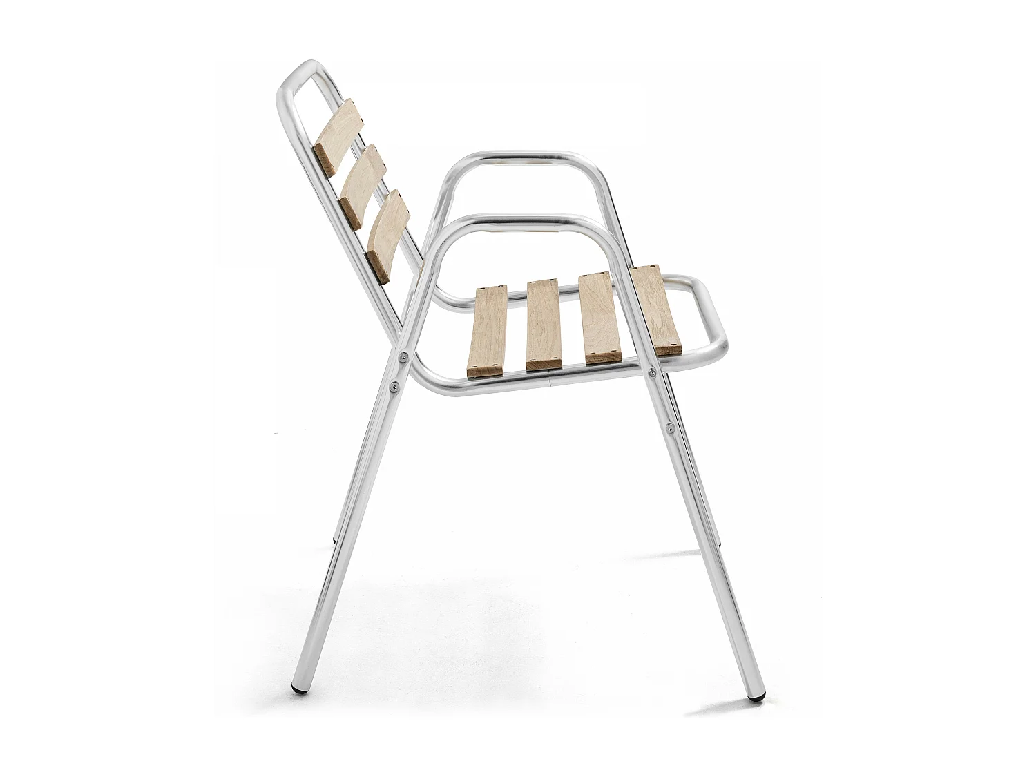 Ensemble jardin en bois et aluminium 2 personnes