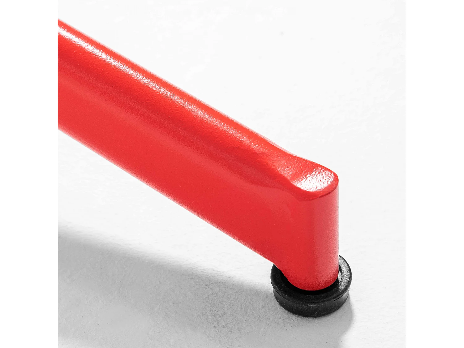 Ensemble table ronde et 2 chaises de jardin bistrot en métal rouge - Palavas