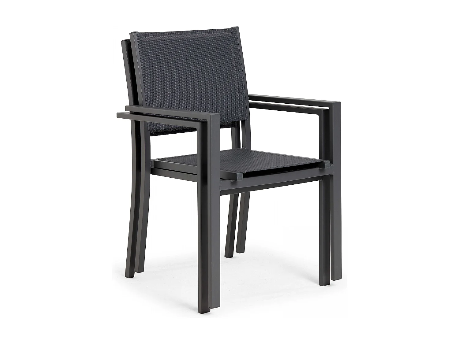 Table extensible en aluminium et céramique 10 chaises gris - Tivoli