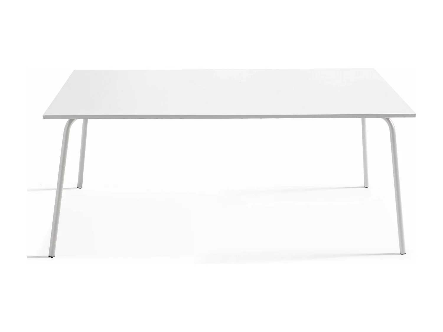 Tuinset met tafel en 6 wit stoelen