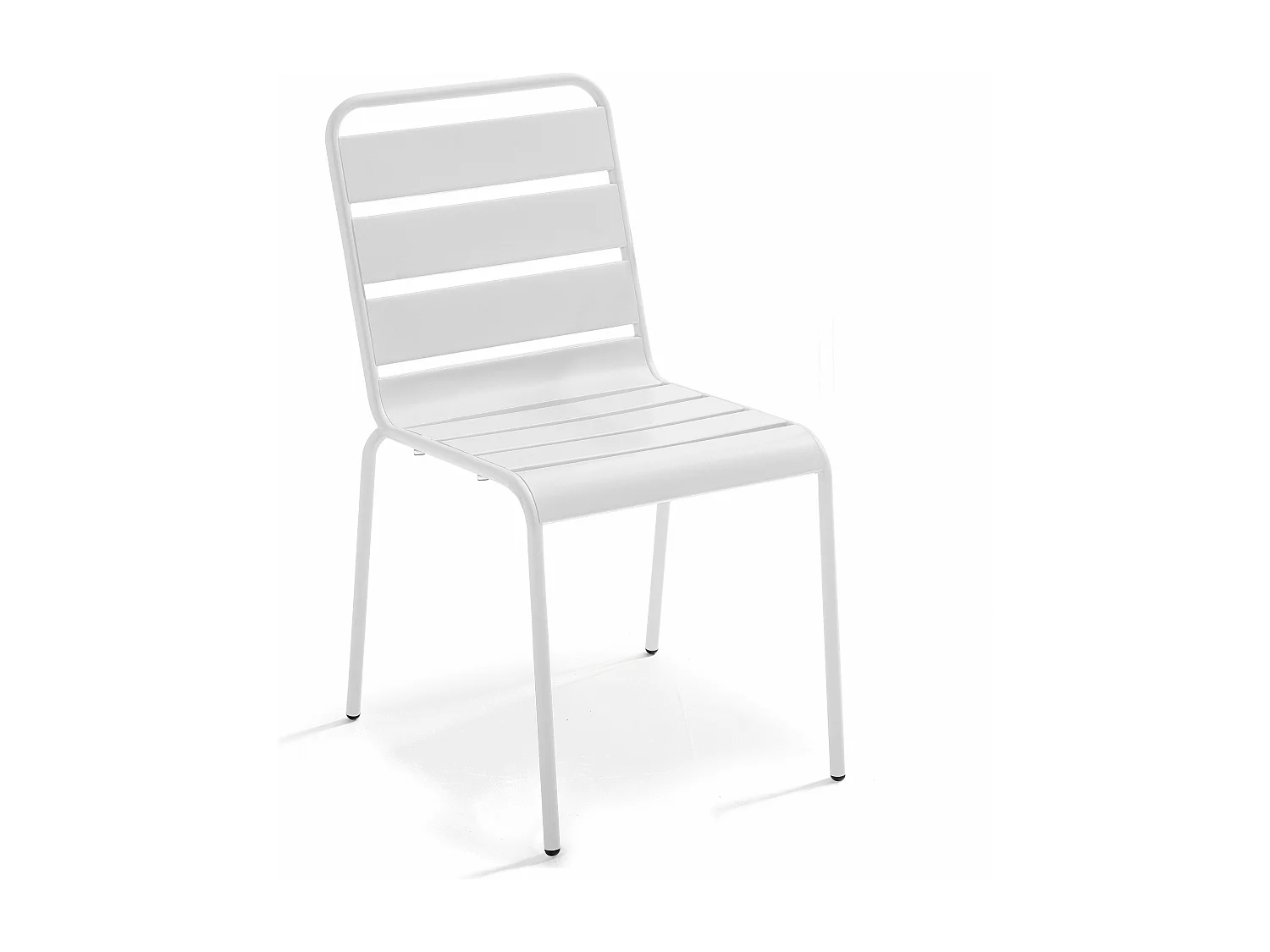 Tuinset met tafel en 6 wit stoelen