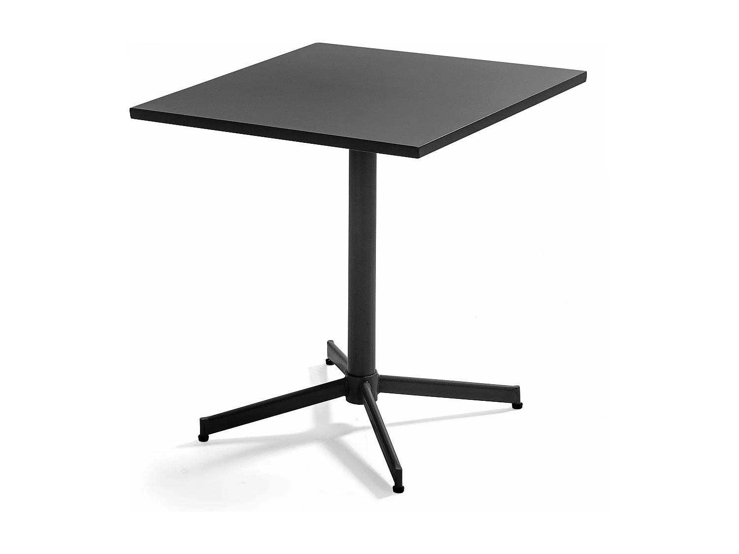 Ensemble table carrée de jardin et 2 chaises bistrot gris - Palavas