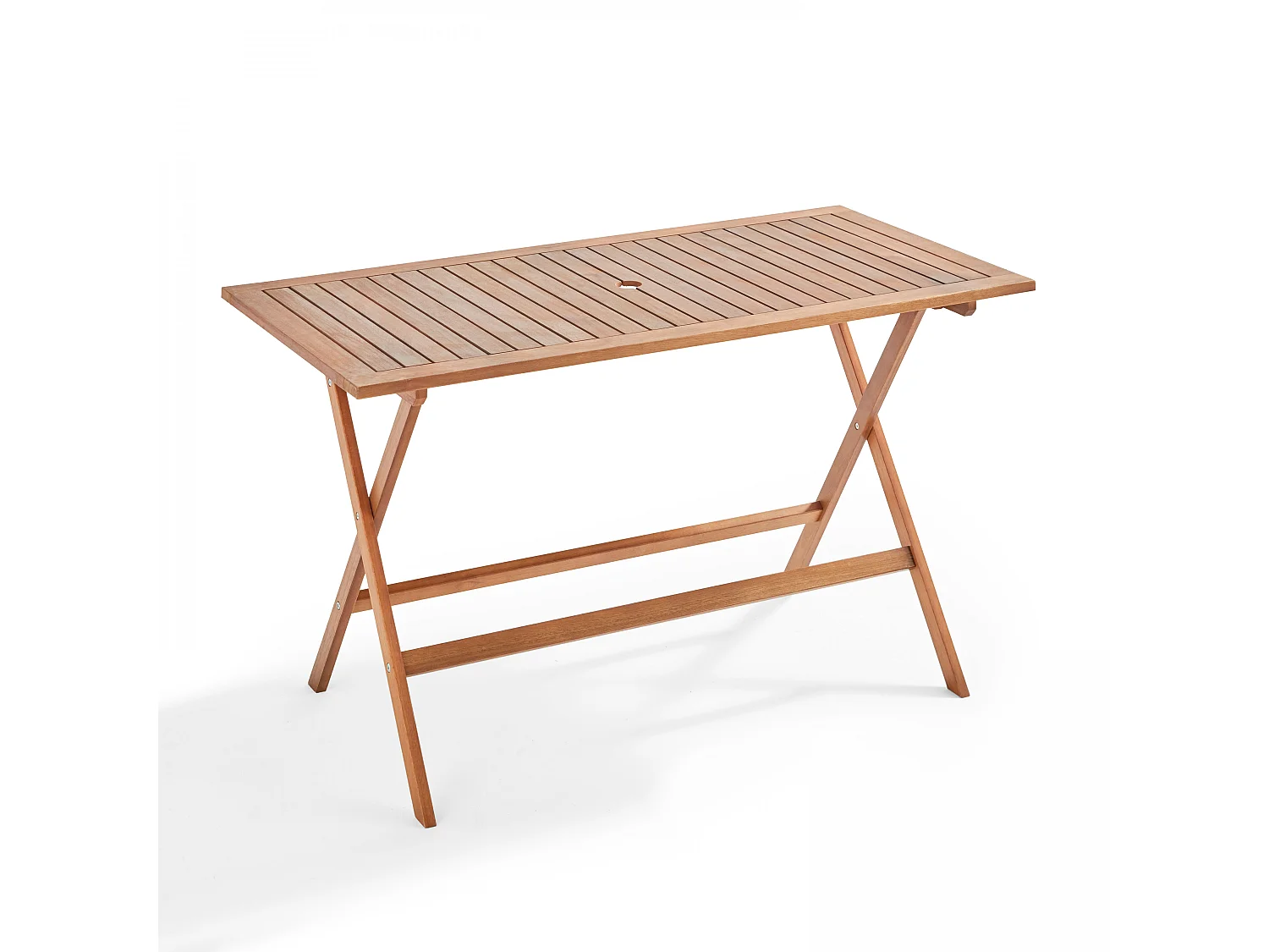 Table de terrasse et 4 chaises pliantes en bois