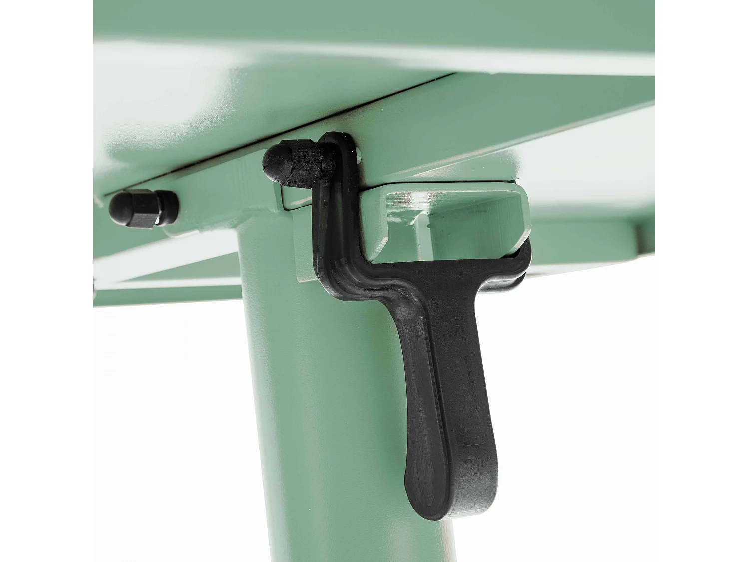 Tuinset met verstelbare tafel en 2 saliegroene stoelen