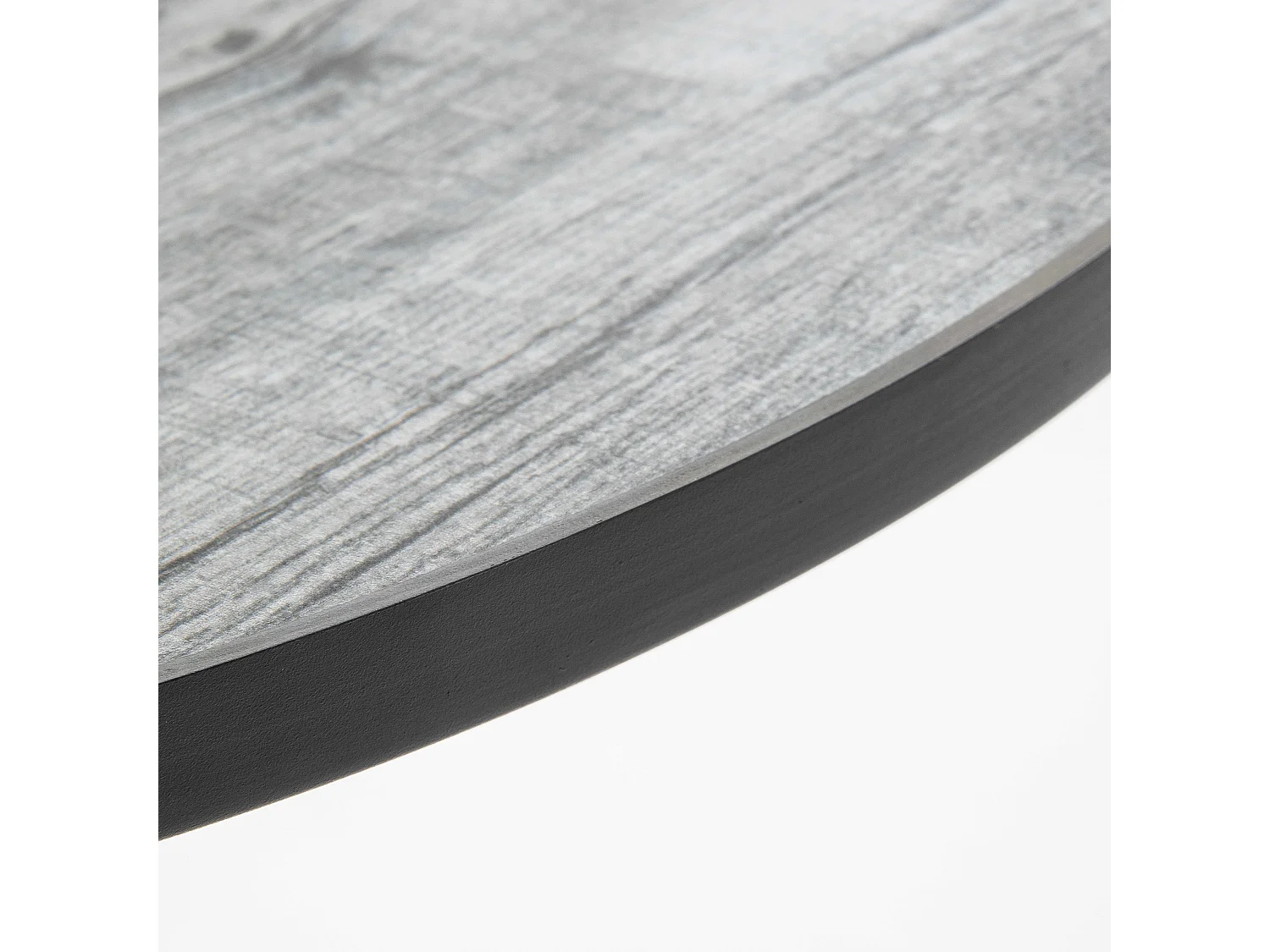 Ensemble de terrasse table ronde et 4 chaises gris - Tivoli