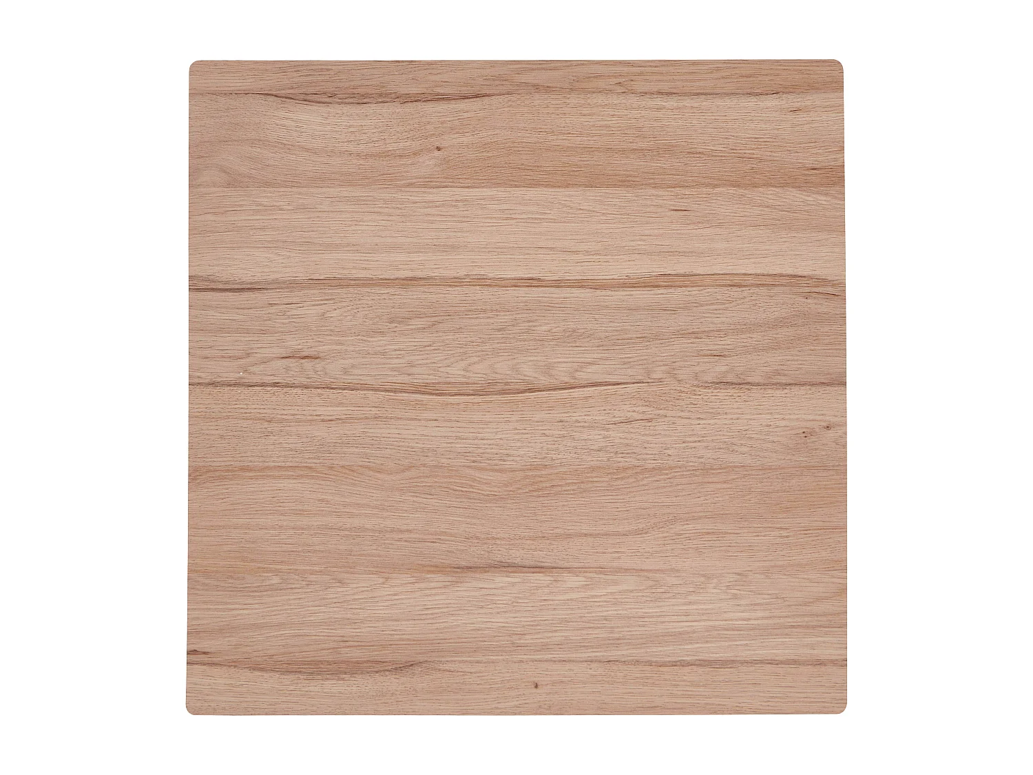 Ensemble table haute stratifié chêne clair et 2 chaises hautes blanc