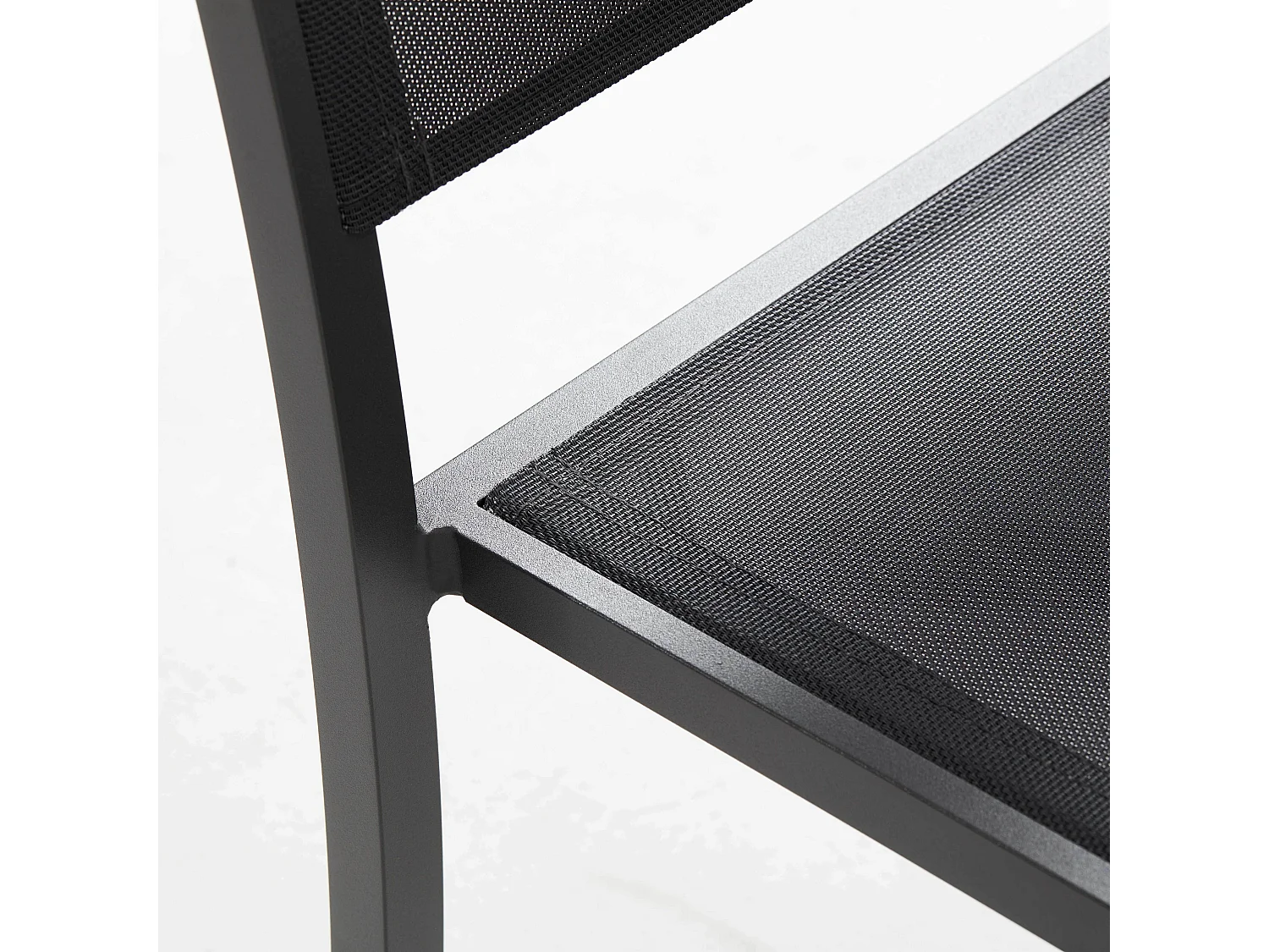 Ensemble table et chaises 10 places aluminium céramique gris - Tivoli