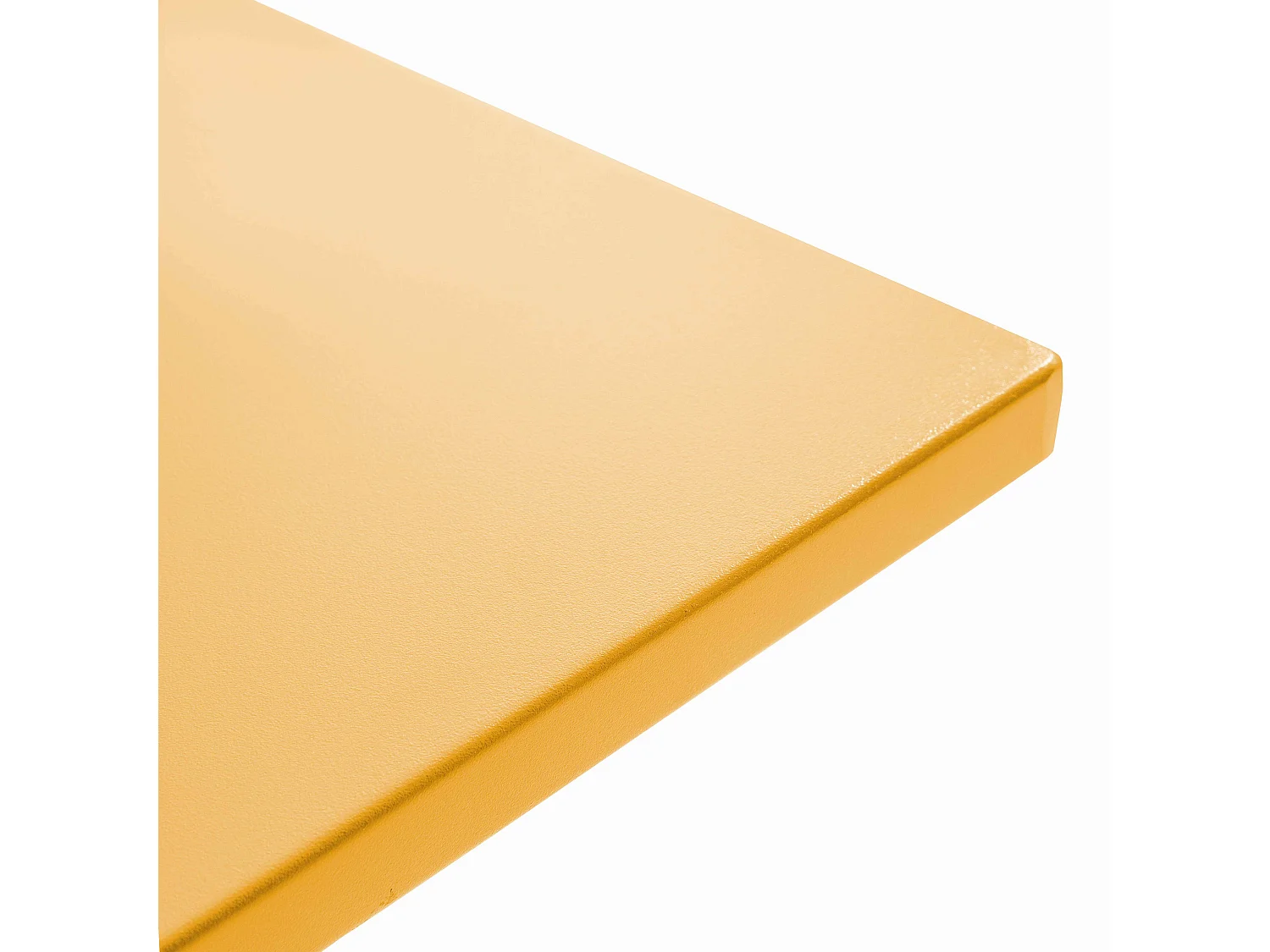 Ensemble table de jardin bistrot et 2 fauteuils métal jaune - Palavas