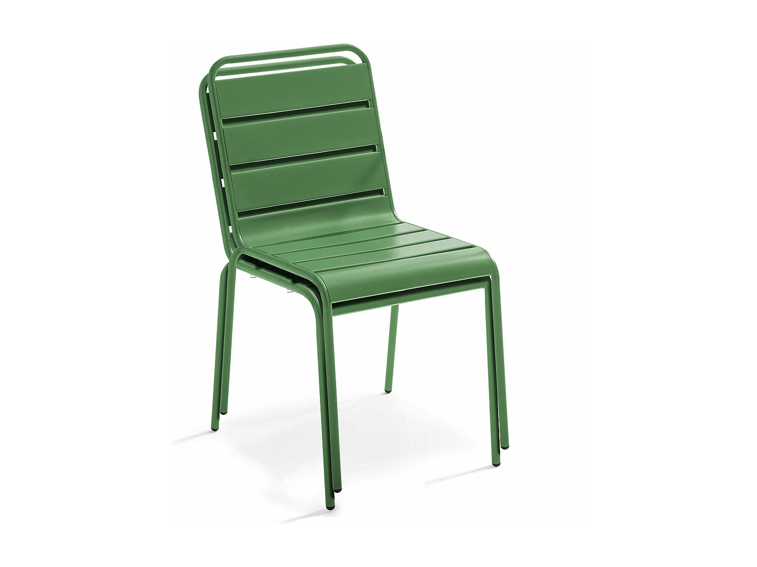 Tuinset met tafel en 8 groene cactus stoelen