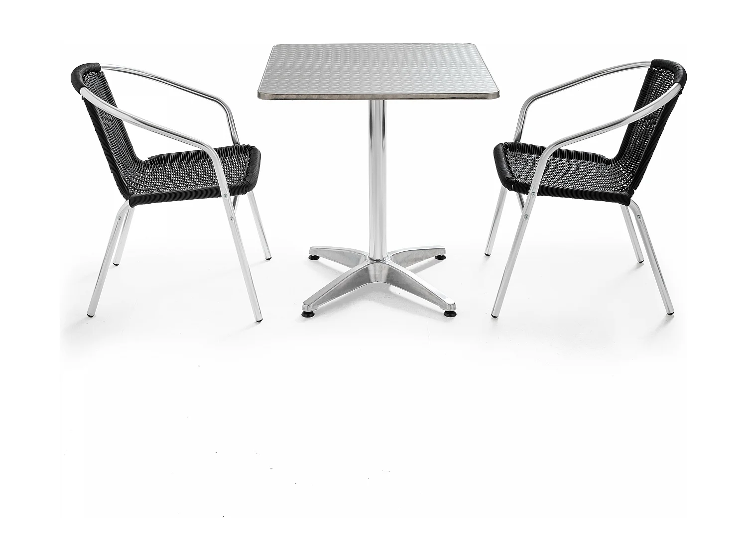 Salon de jardin en aluminium 2 places