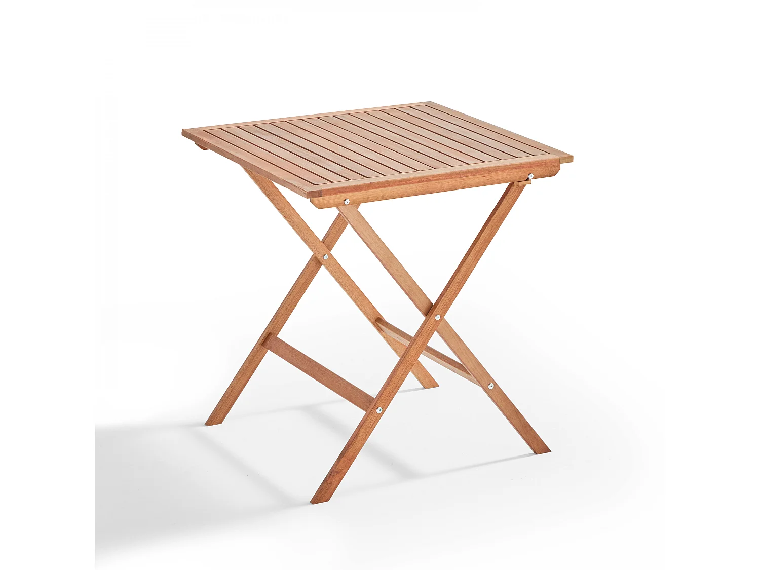 Table bistrot pliante carrée et 2 chaises pliantes noir