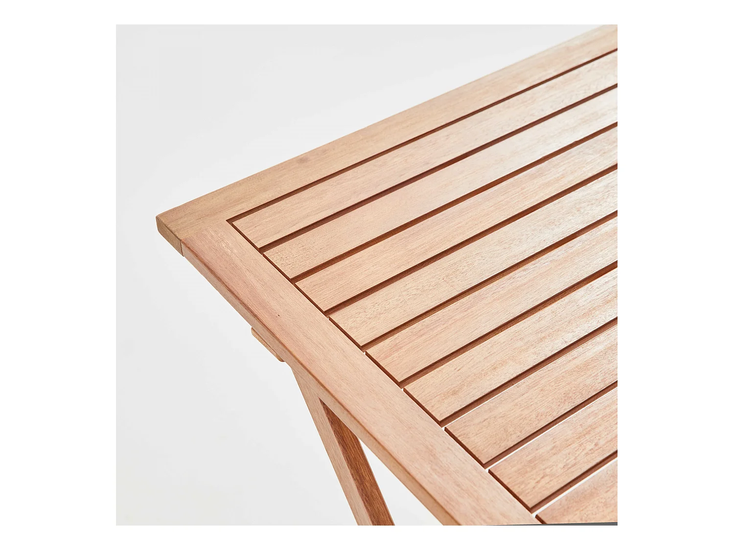 Ensemble table carrée pliante et 2 chaises pliantes blanches