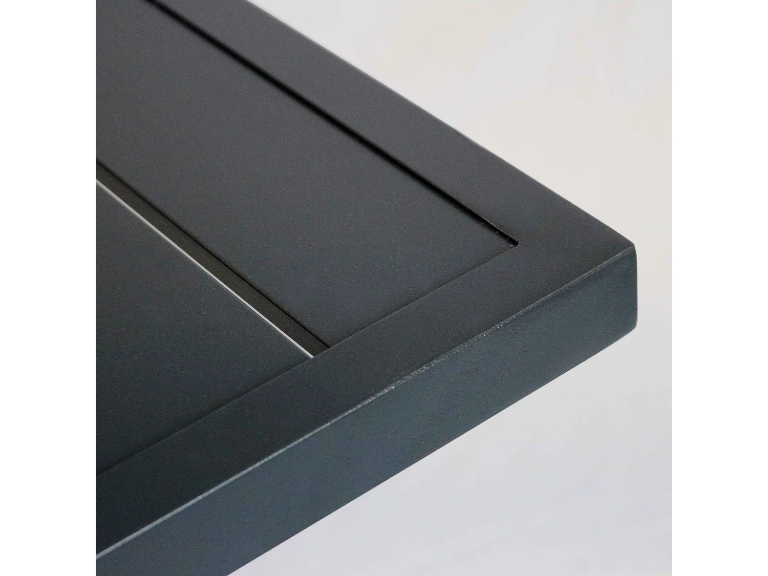 Tuinbistroset met 4 plaatsen in grijs aluminium