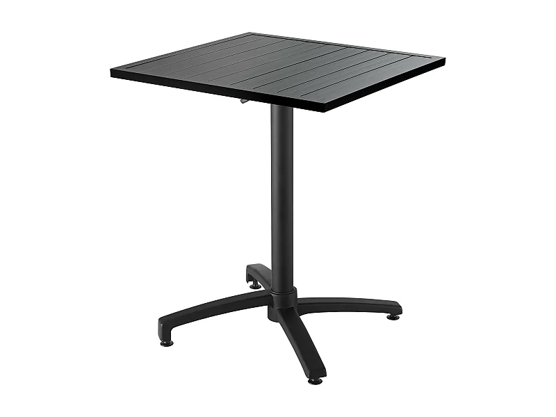 Tuinbistroset met 2 stoelen van grijs aluminium